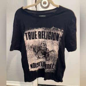 True Religion Black Large Men's Buddha Crew Tee Size Medium